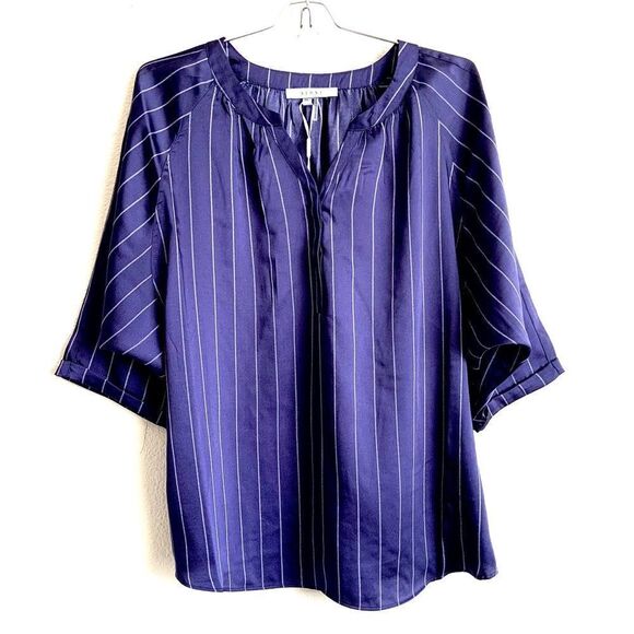 Sioni  Blouse Stripped Bat Sleeve Top - Picture 1 of 7
